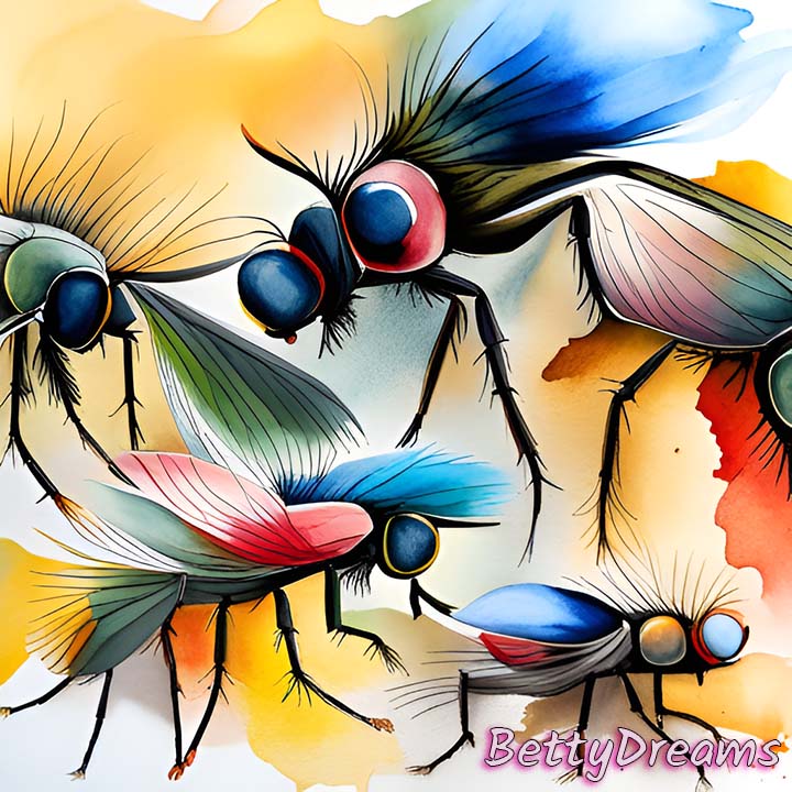 many flies