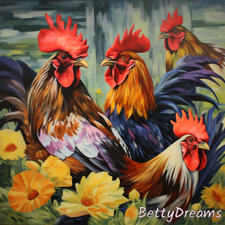 many roosters