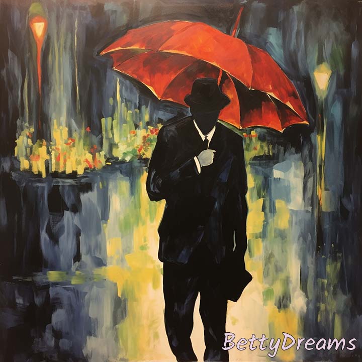 men holding an umbrella
