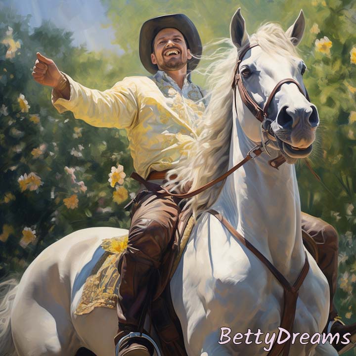 men riding horse