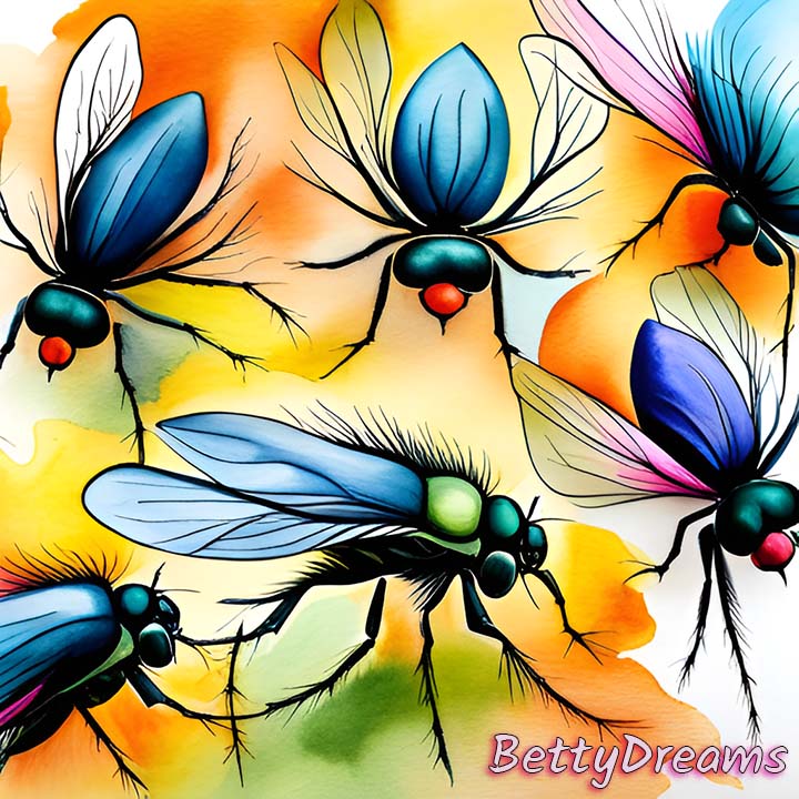 multiple flies in dream