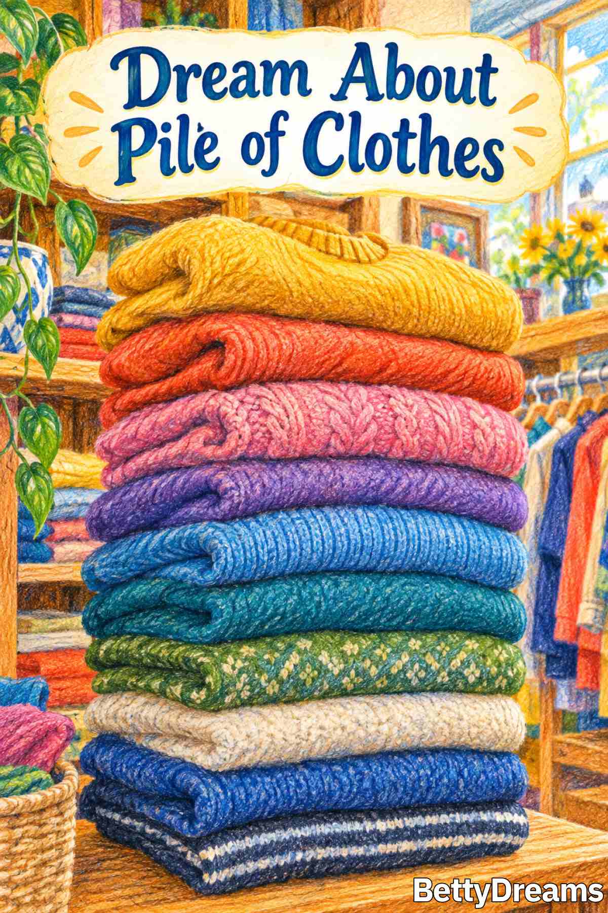pile of clothes in dream
