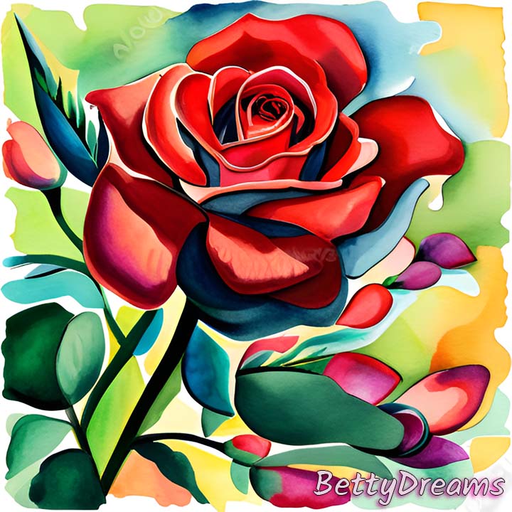 red rose flower