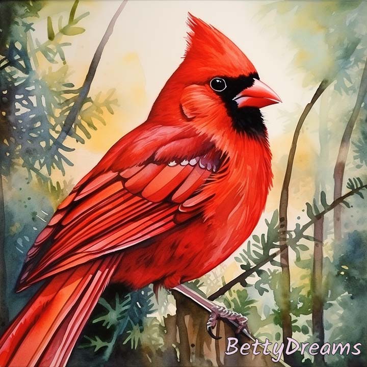 seeing red bird in dream
