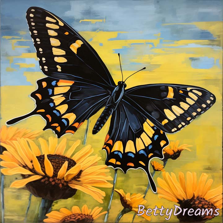 spiritual meaning of black and yellow butterfly 