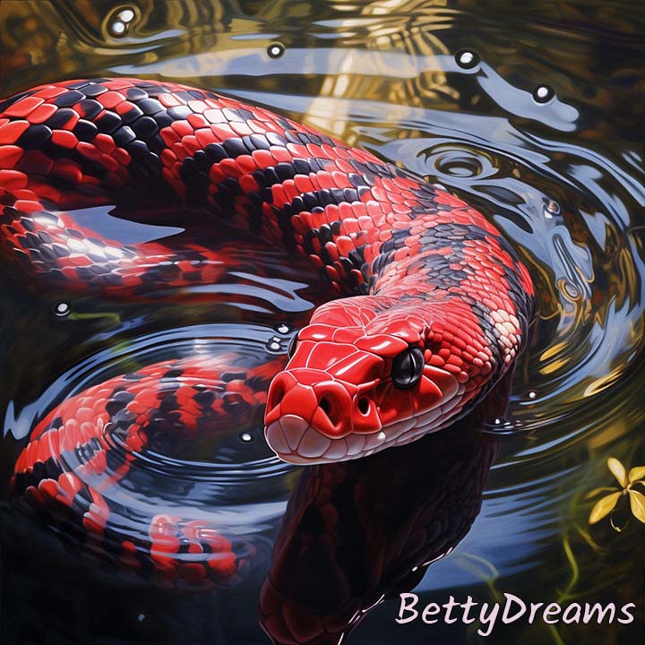 spiritual meaning of red and black snake