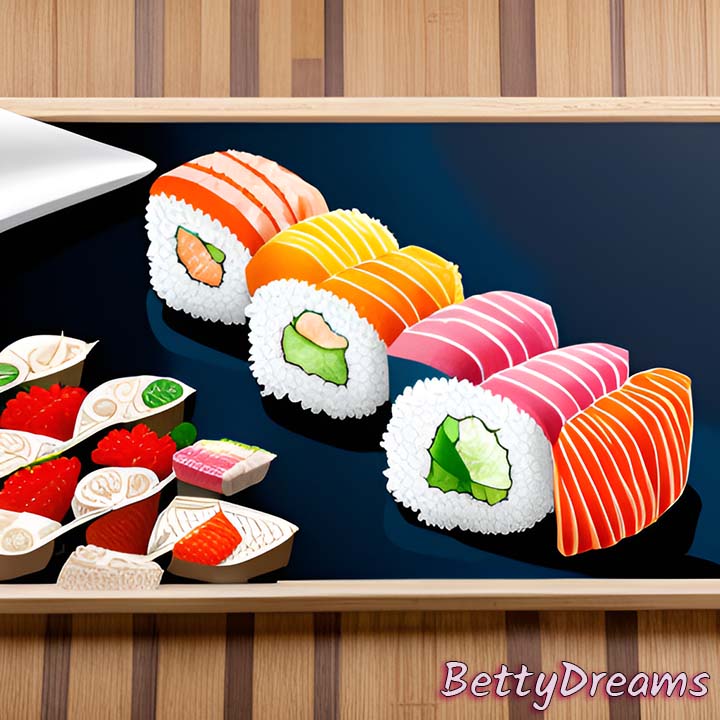 sushi on table