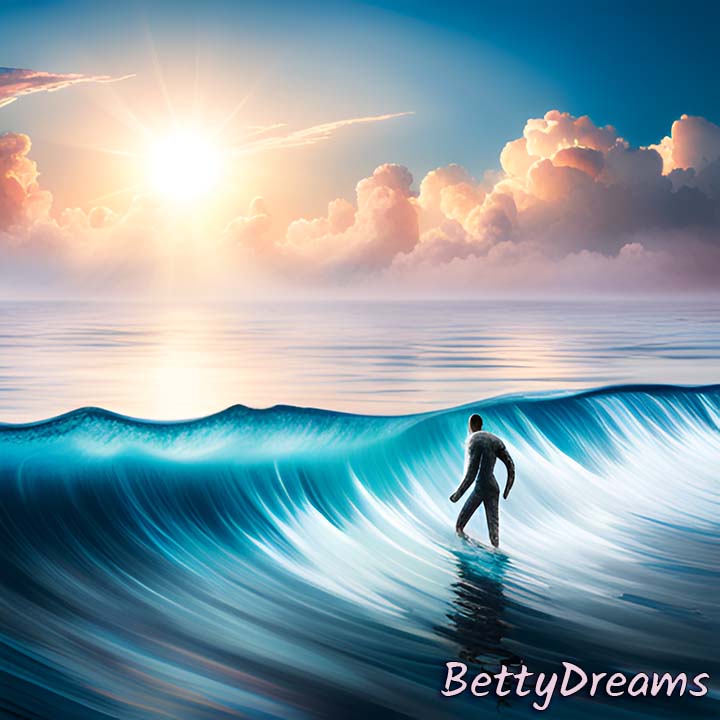 swimming in the ocean