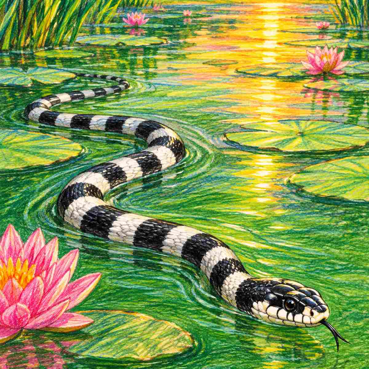 Dream of White and Black Snake