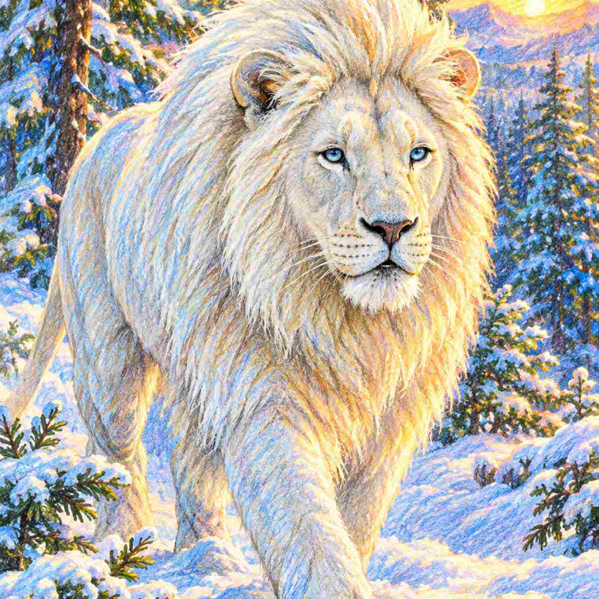 Dreaming of a White Lion