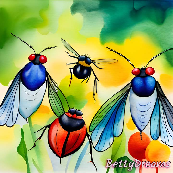 two flies