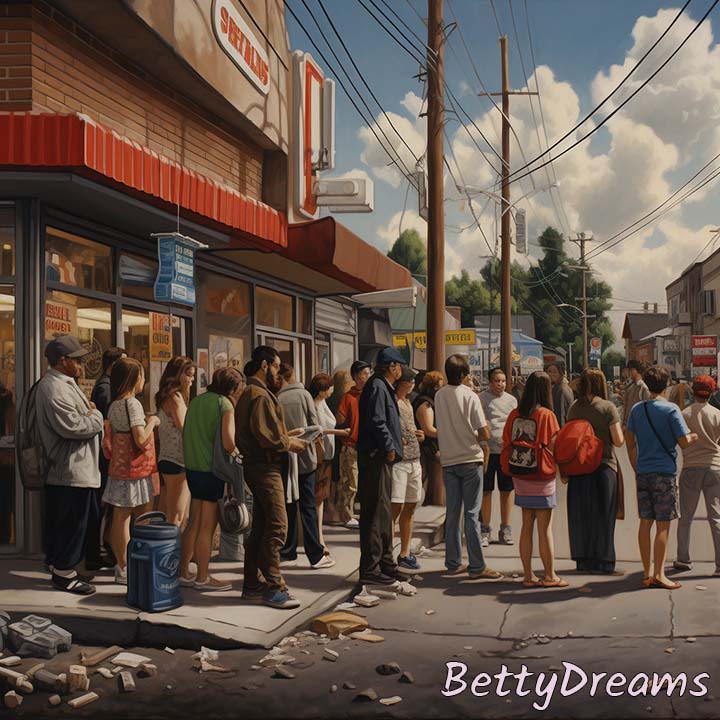 waiting in a queue dream meaning