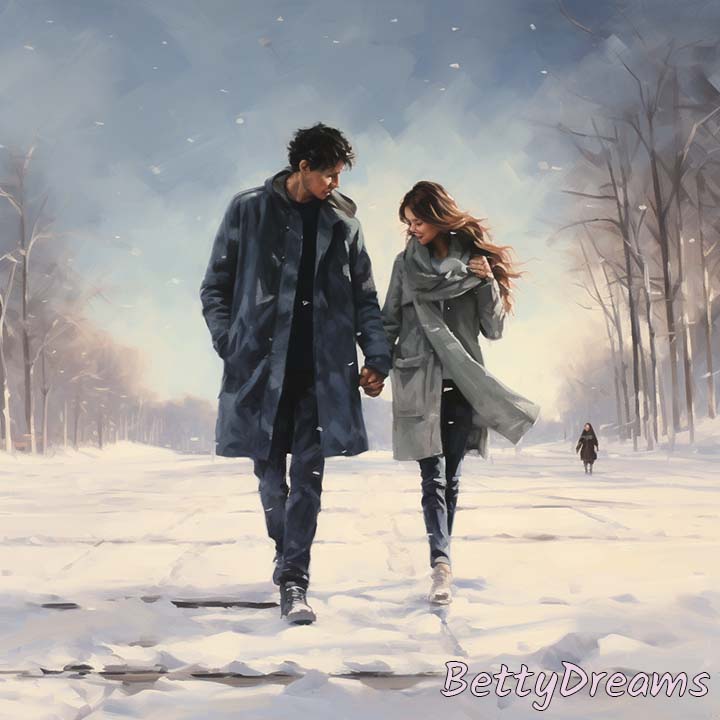 walking in snow