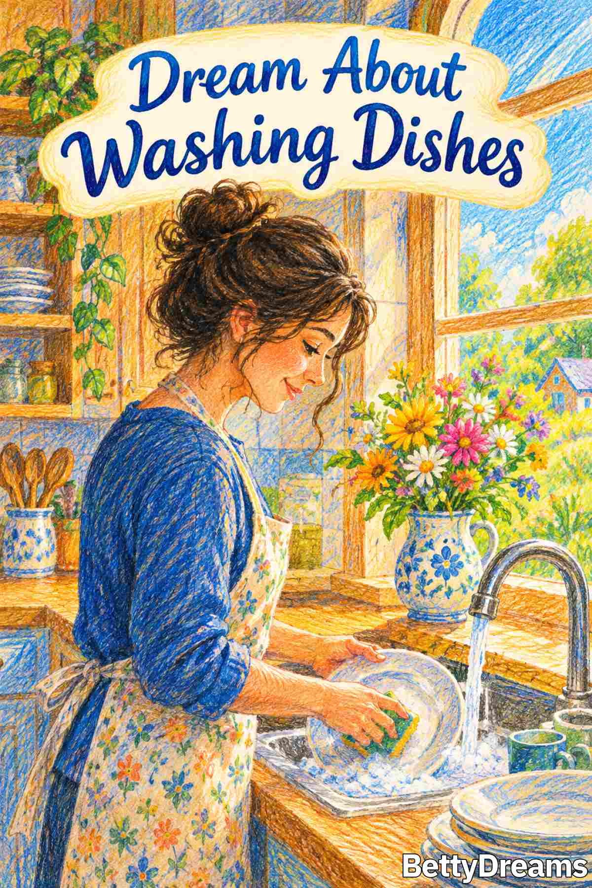 having a dream about washing dishes