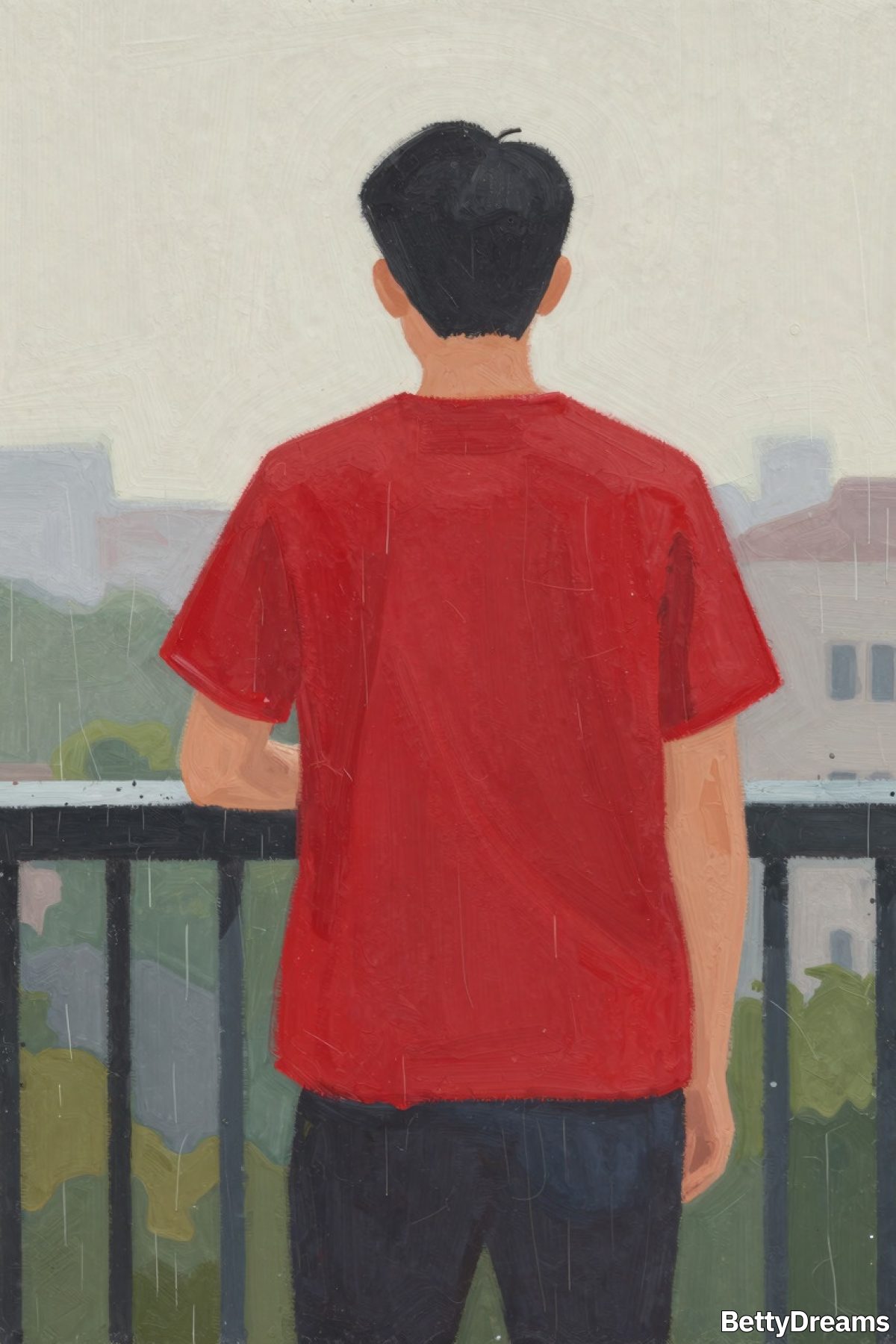 wearing red shirt in dream