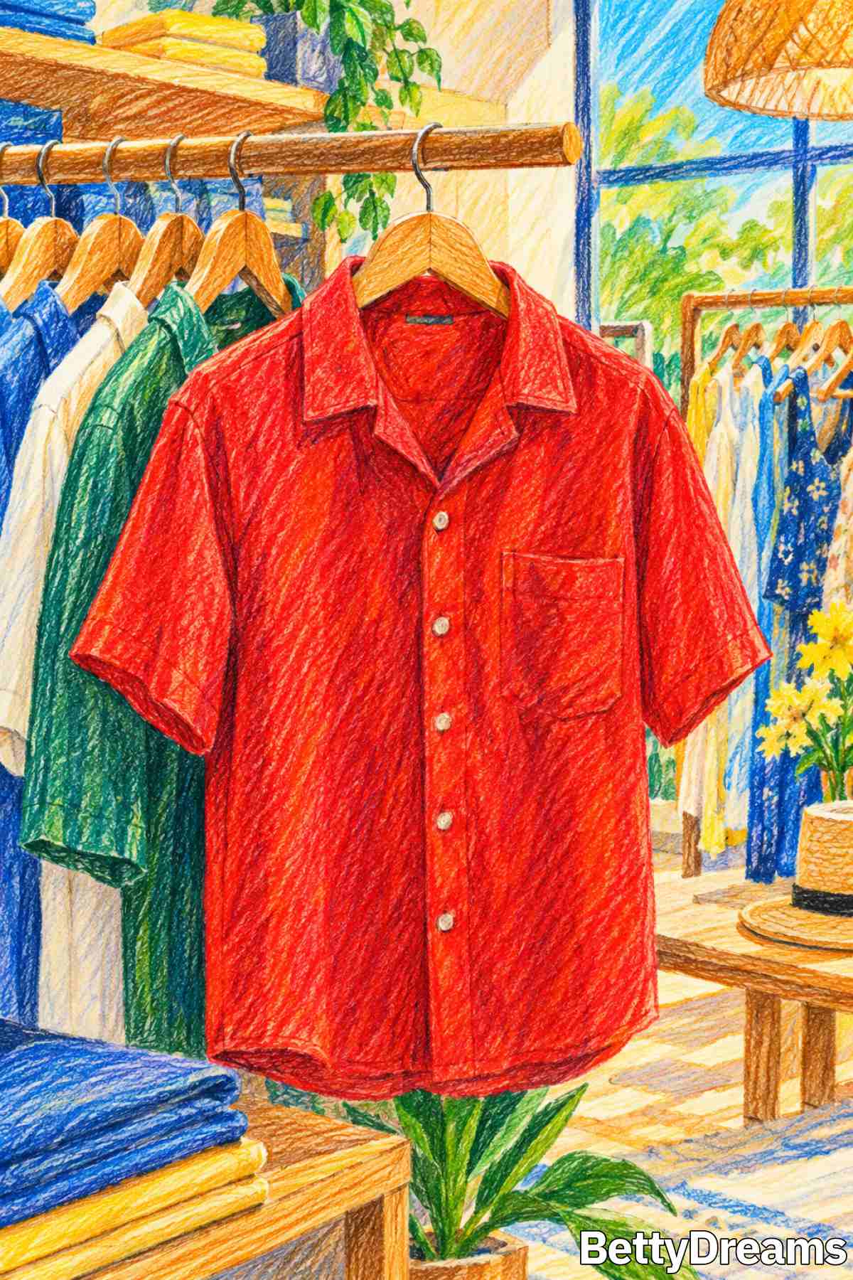 having a dream about a red shirt