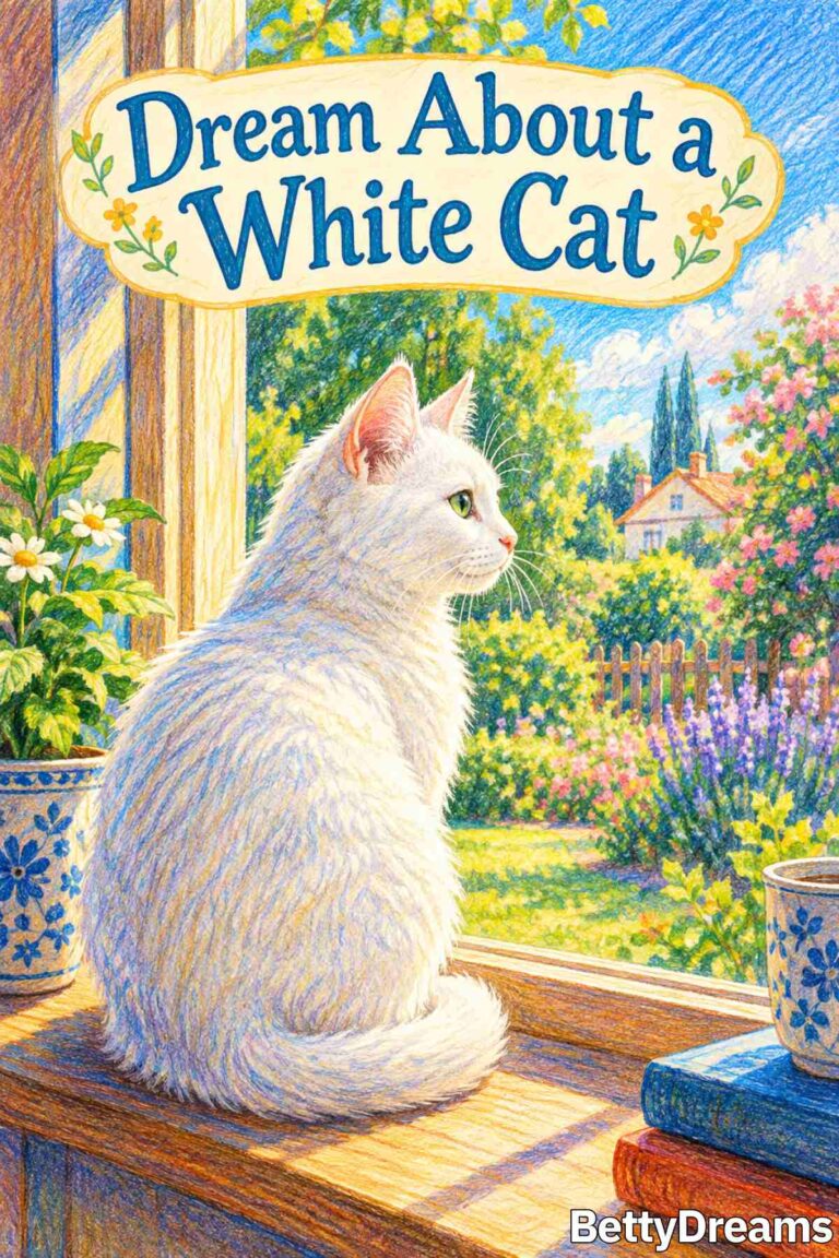 White Cat in Dream