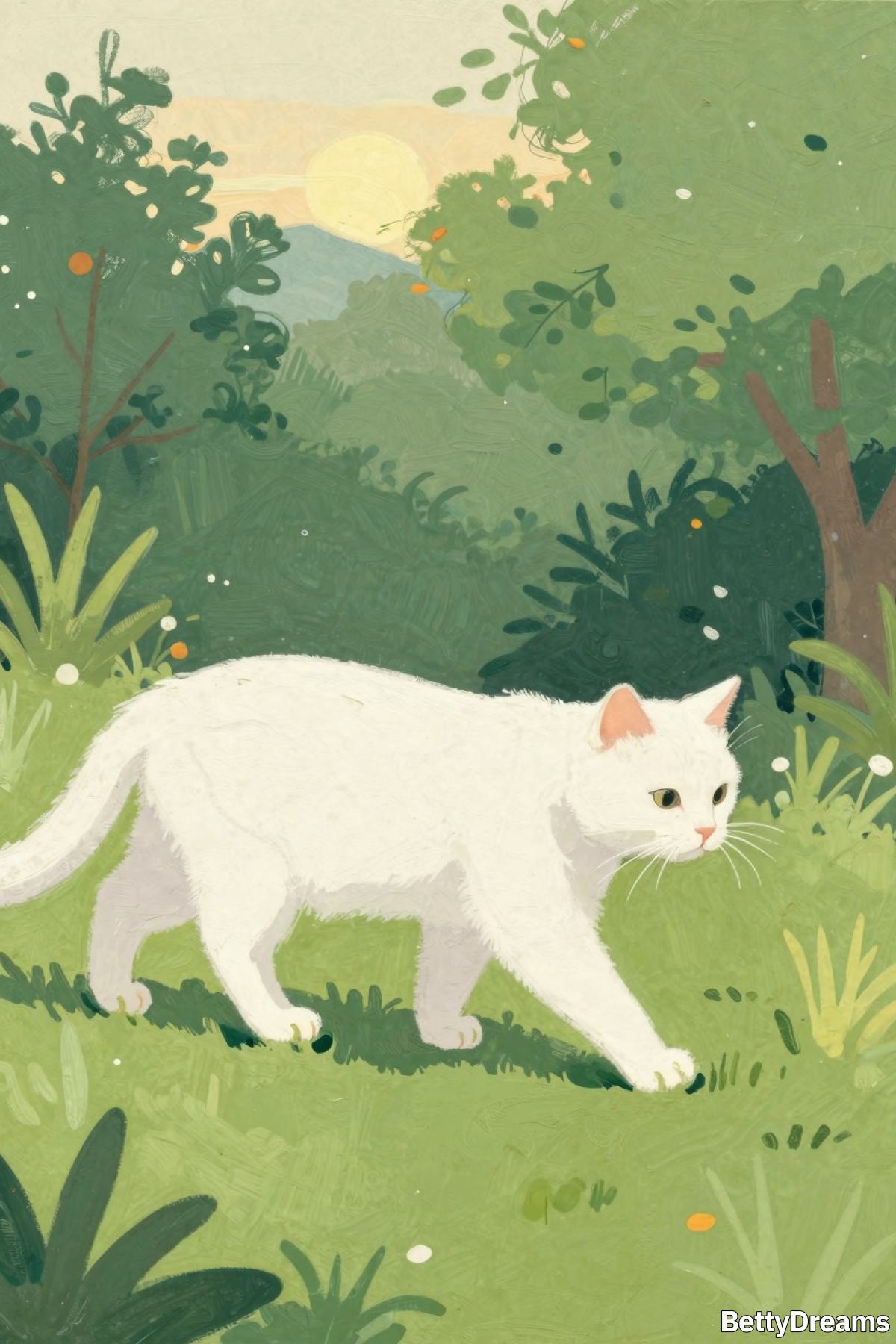 symbolism of white cat in dream