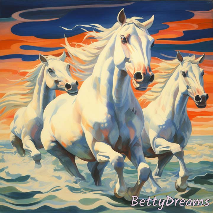 white horses