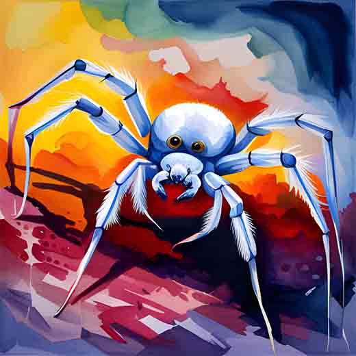 white spider in a dream