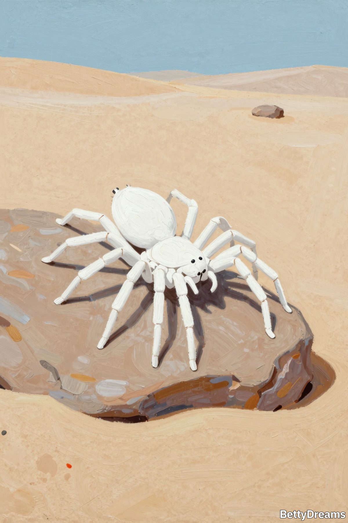 white spider in dream