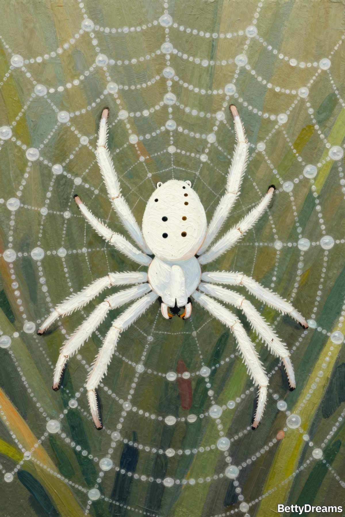 dreaming about a white spider