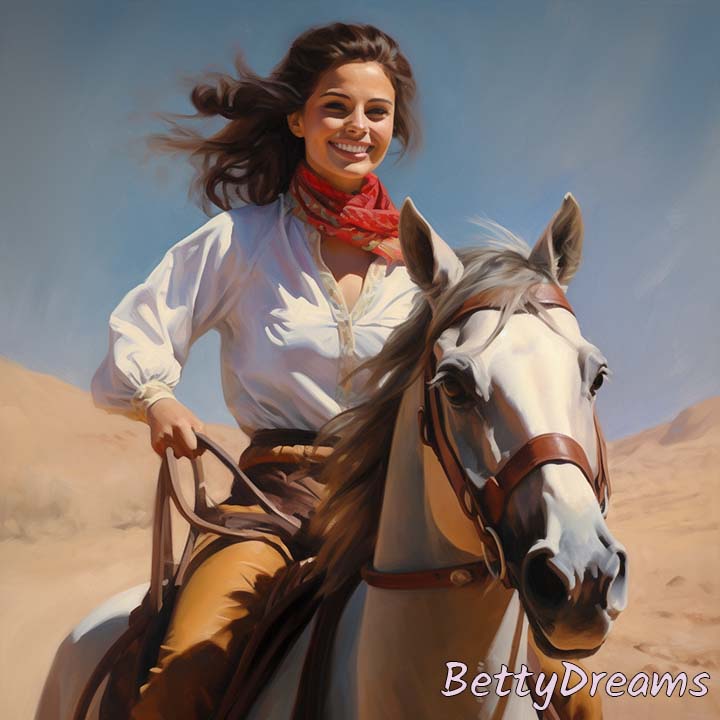 women riding a horse